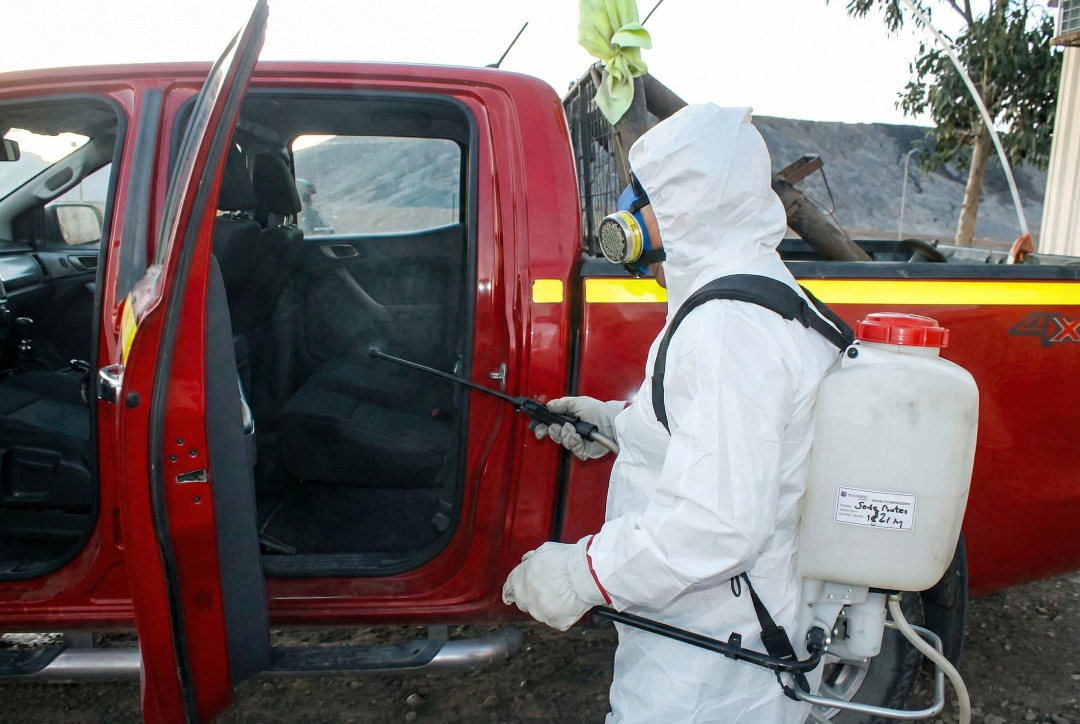 Fumigación y aplicación en vehículos
